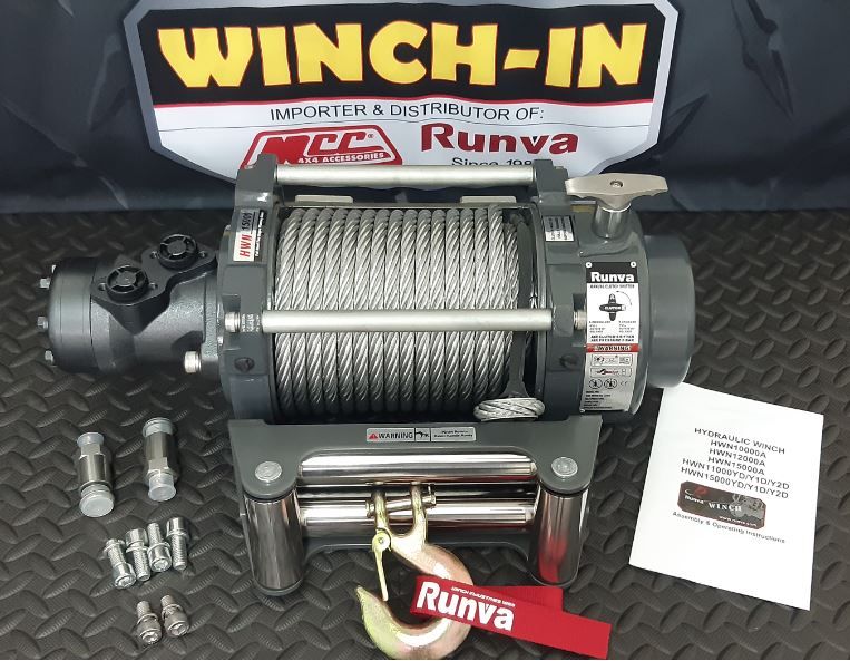 15000LBS – RUNVA WINCH HYDRAULIC (15 000LBS = 6 804KG)