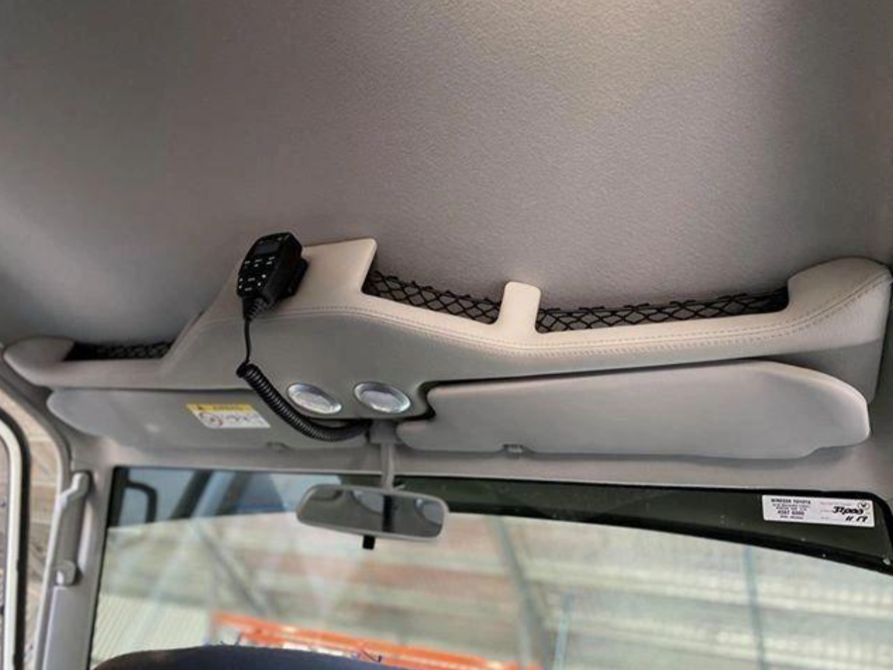 Toyota Land Cruiser 70 Series Roof console storage tray/compartment.