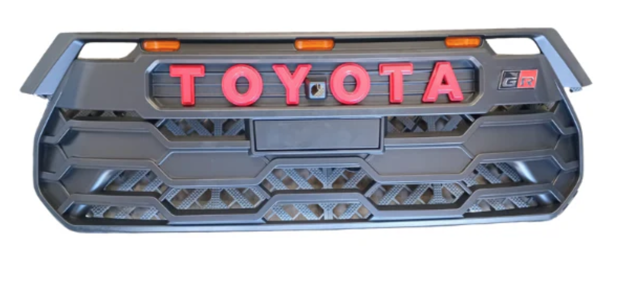 Toyota Hilux 2024+ GR Grill Matt Black With LED’s