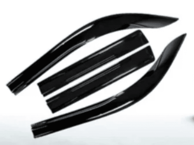 Toyota Land Cruiser 300 Series Weather Guards Double Cab Gloss Black