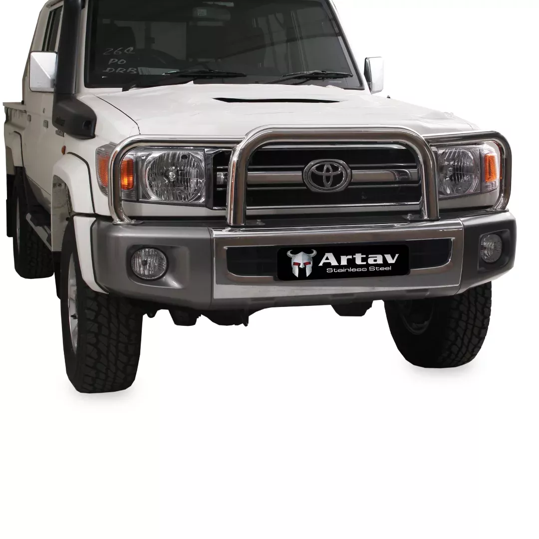 Toyota Landcruiser 70 Series Grill Guard Stainless (Does NOT fit New Model Landcruiser)