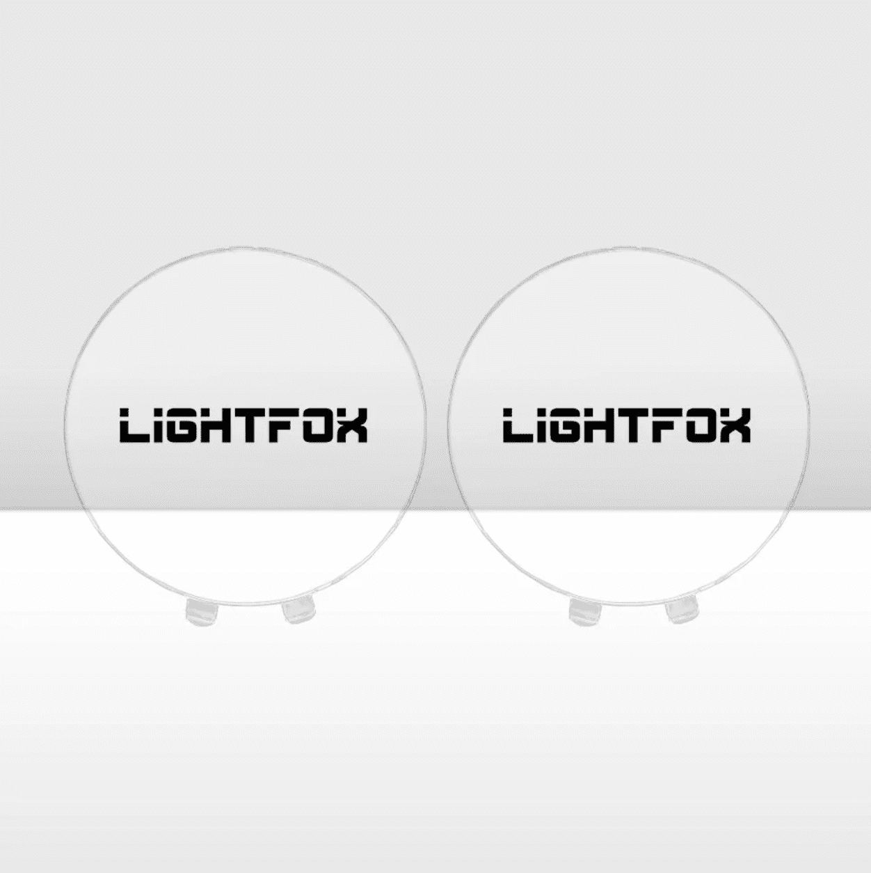Pair Of Clear Protective Lens Covers For Lightfox 9inch LED Driving Lights