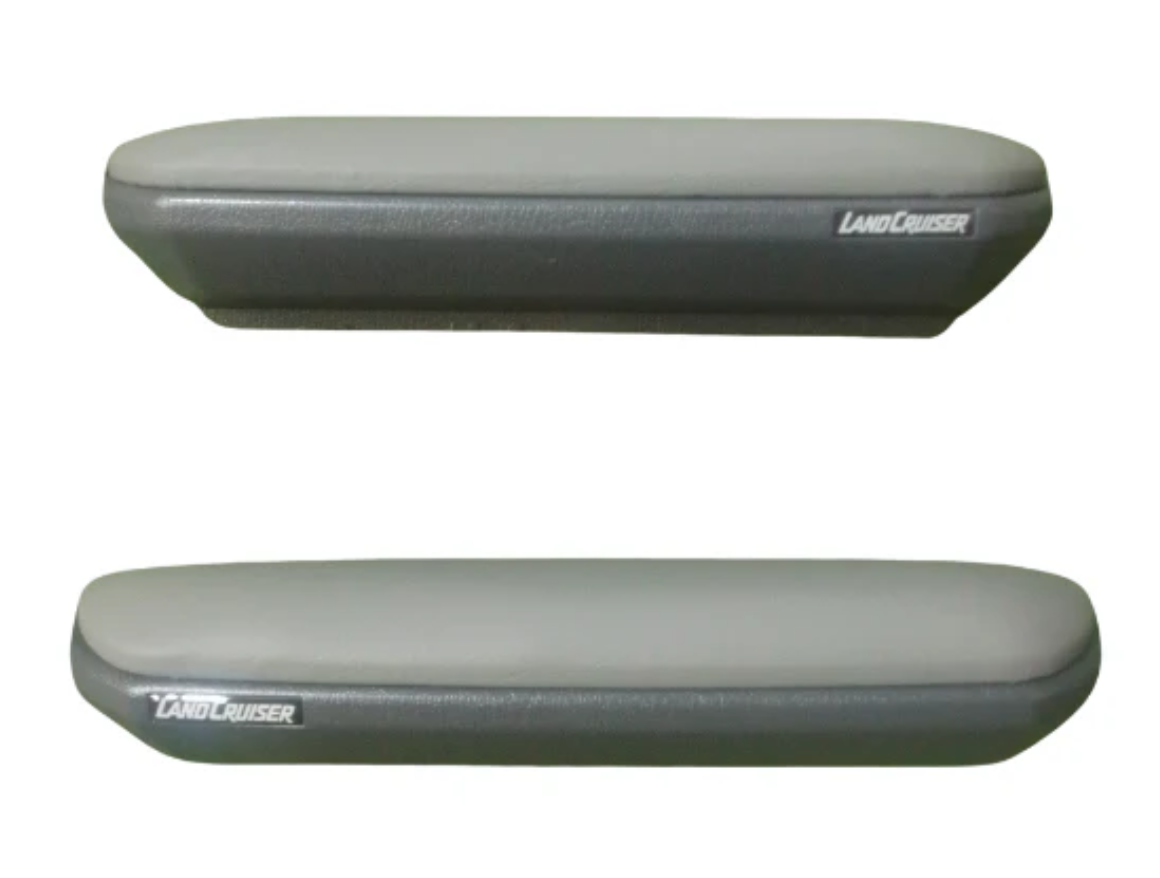 Toyota Land Cruiser 70 Series Armrest grey without cupholder – non magnetic – with Logo