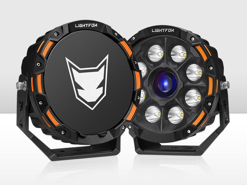 Lightfox 9inch Laser LED Driving Lights 1Lux@7,302ft/2,226m IP68 15,046 Lumens