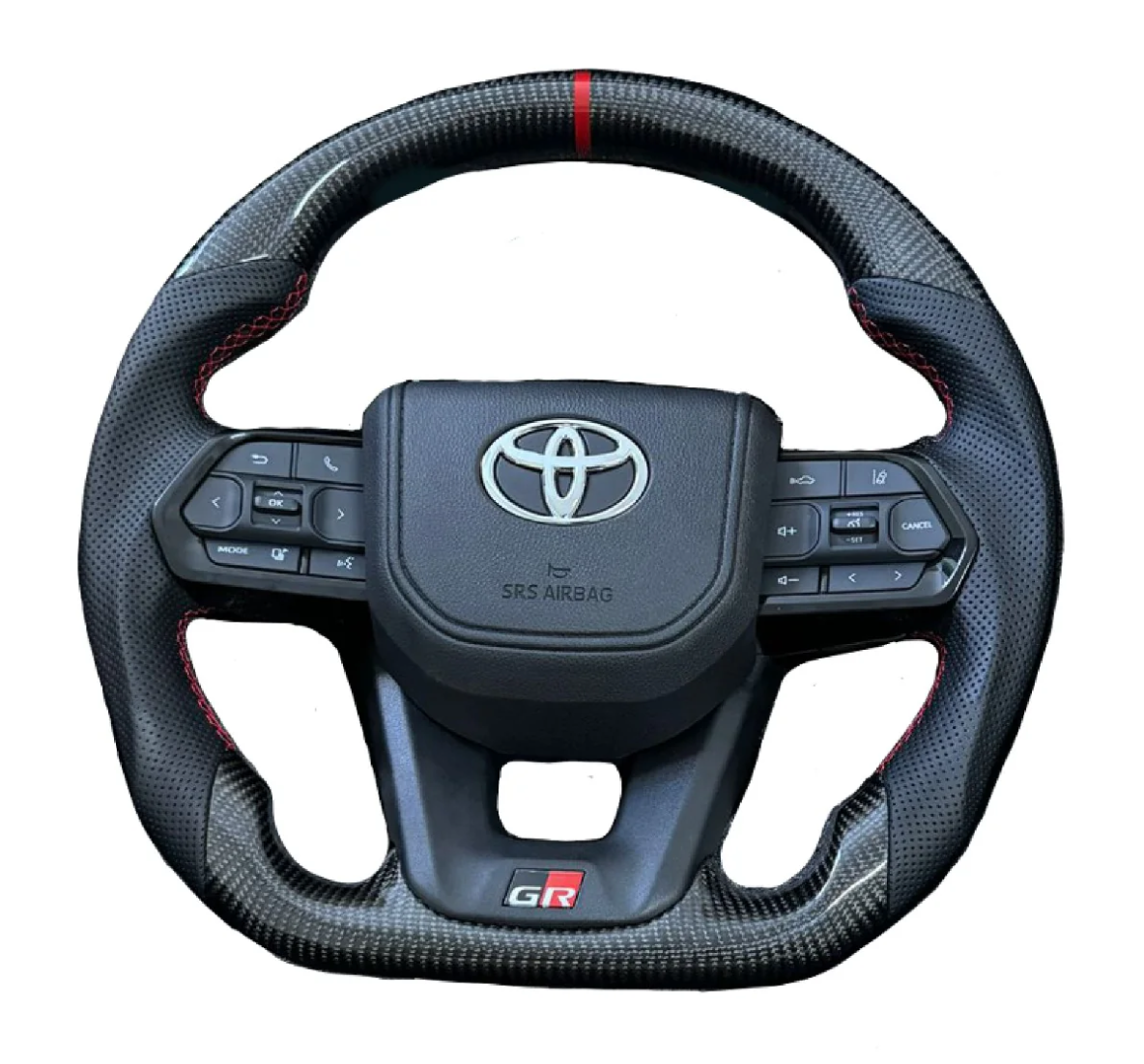 Carbon 300 GR Type Steering Wheel for Toyota 70 Series Land Cruiser Black