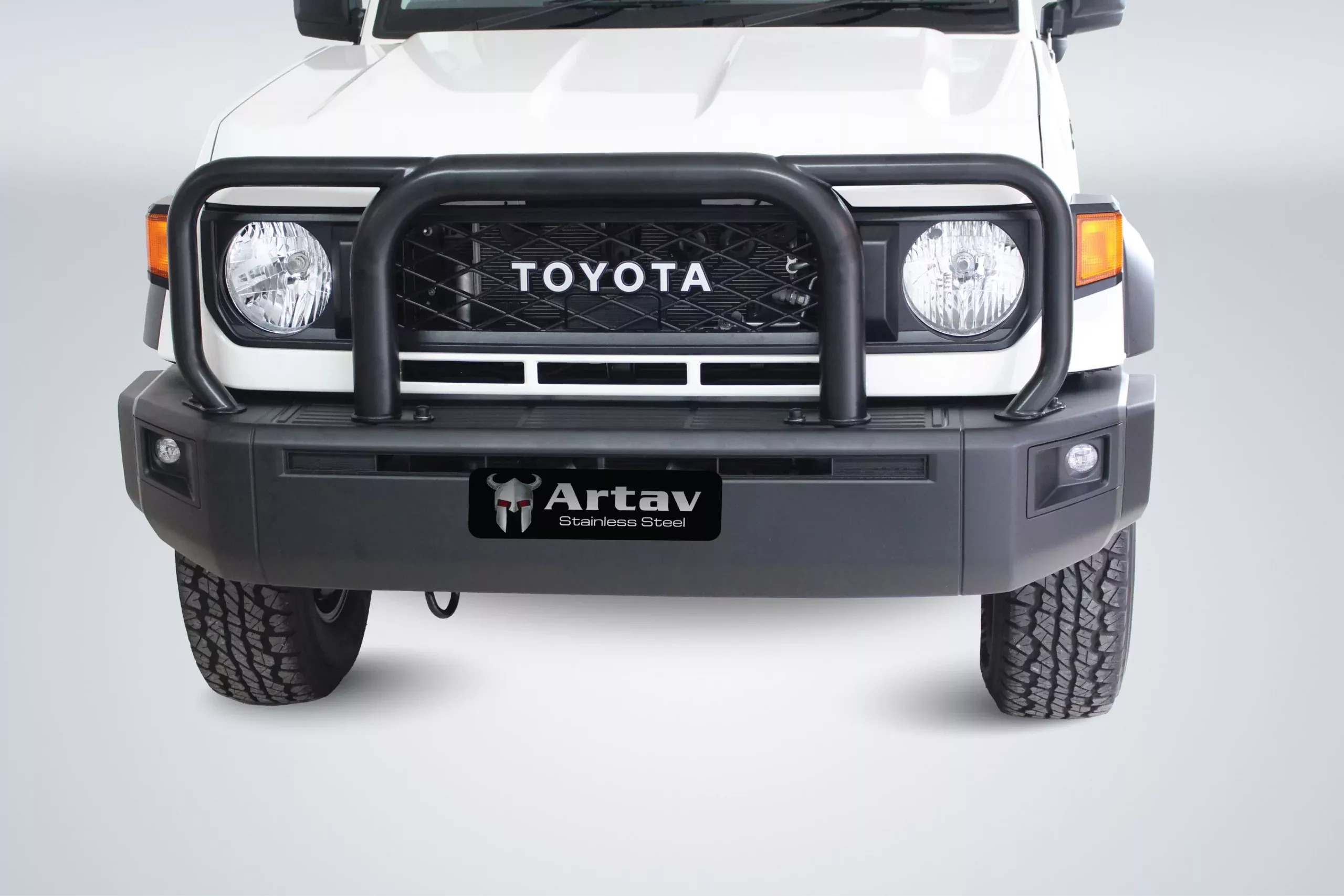 New Toyota Landcruiser 70 Series Grill Guard Black