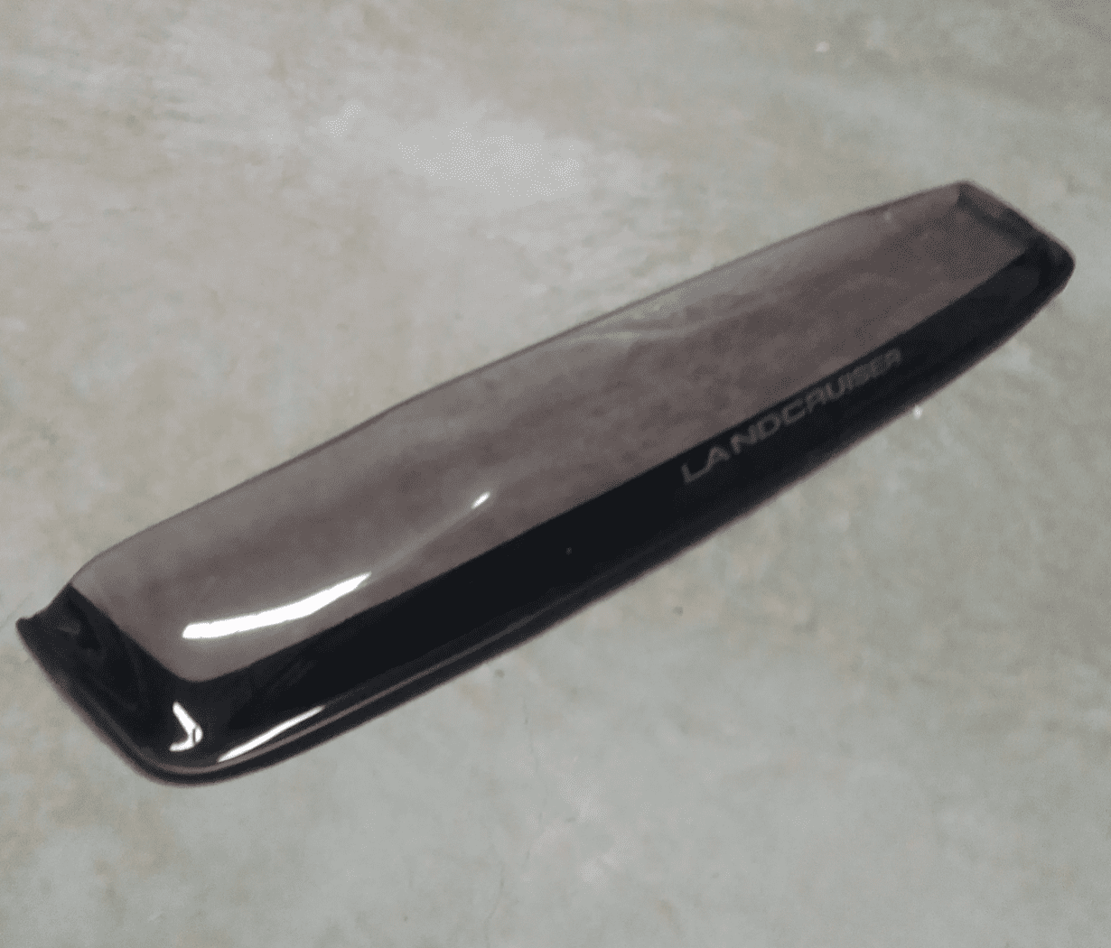 Toyota Land Cruiser 80 Series Bonnet Guard Gloss Black With Clear Stripe