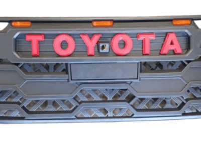 Toyota Hilux 2024+ GR Grill Matt Black With LED's