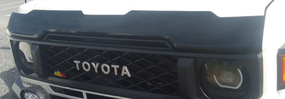 Toyota Land Cruiser 2024 (New Shape) Bonnet Guard Matt Black - Image 2