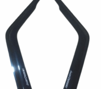 Toyota Land Cruiser Weather Guards with Logo Gloss black( Single Cab)