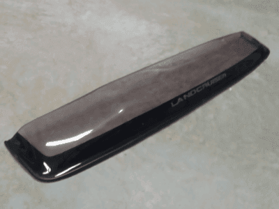 Toyota Land Cruiser 80 Series Bonnet Guard Gloss Black With Clear Stripe