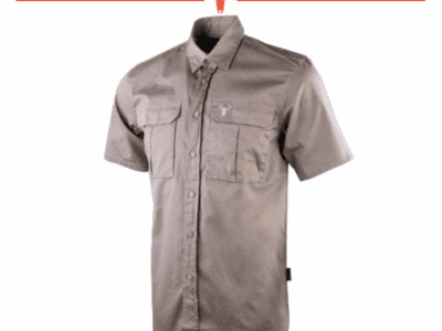 Wildebees Casual Short Sleeve Cotton Canvas Shirt | Mens